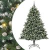 vidaXL Uměl&yacute; v&aacute;nočn&iacute; stromeček Zelen&aacute; 210 cm PVC, plast a ocel