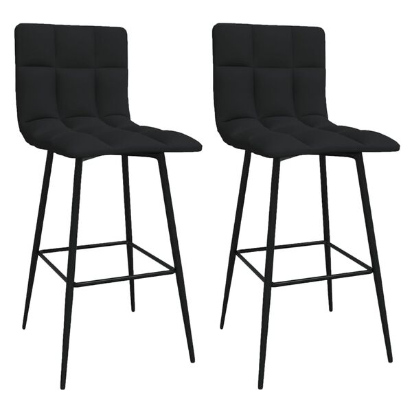 vidaXL Barov&eacute; židle 2 ks čern&eacute; samet