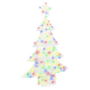 vidaXL V&aacute;nočn&iacute; stromeček 100 LED V&iacute;cebarevn&yacute; 120 cm Akryl