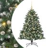 vidaXL Uměl&yacute; v&aacute;nočn&iacute; stromeček Zelen&aacute; 150 cm PVC, plast a ocel