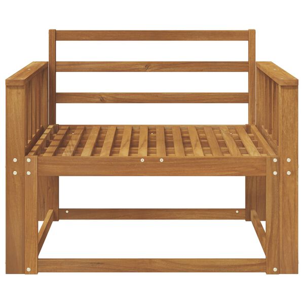 vidaXL Venkovn&iacute; středn&iacute; pohovka Masivn&iacute; ak&aacute;tov&eacute; dřevo Př&iacute;rodn&iacute;