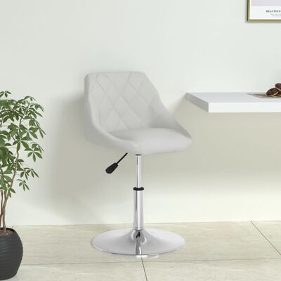 vidaXL Jídelní židle bílá umělá kůže