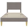 vidaXL R&aacute;m postele s čelo Taupe 80 x 200 cm textil