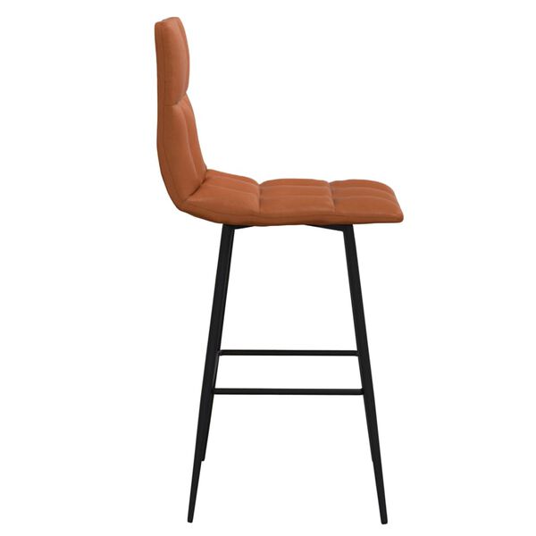 vidaXL Barov&aacute; židle světle hněd&aacute; uměl&aacute; kůže