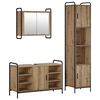 vidaXL Sada koupelnov&yacute;ch skř&iacute;něk 3 ks Dub artisan 40 x 36 x 181 cm