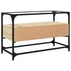 vidaXL TV skř&iacute;ňka se skleněnou deskou dub sonoma 80x35x51 cm kompozit