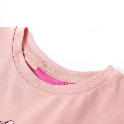 Dětské tričko s dlouhým rukávem růžové 92