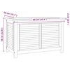 vidaXL Zahradn&iacute; &uacute;ložn&yacute; box s vložkou 90 x 50 x 58 cm masivn&iacute; teak