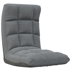 vidaXL Skl&aacute;dac&iacute; leno&scaron;ka na podlahu světle &scaron;ed&aacute; textil