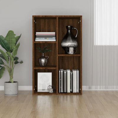 vidaXL Knihovna/příborník hnědý dub 50 x 25 x 80 cm kompozitní dřevo