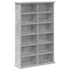 vidaXL CD skř&iacute;ň Betonově &scaron;ed&aacute; 60 x 17 x 92 cm Kompozitn&iacute; dřevo