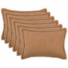 vidaXL Povlak na pol&scaron;t&aacute;ř 6 pcs HOUTEN B&eacute;žov&aacute; 40 x 60 cm Boucl&eacute;