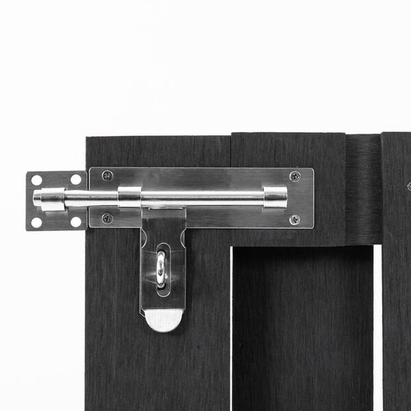 vidaXL Zahradn&iacute; branka WPC 100 x 80 cm &scaron;ed&aacute;