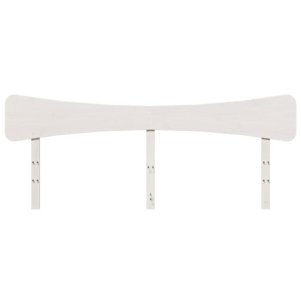 vidaXL Čelo postele b&iacute;l&eacute; 200 cm masivn&iacute; borov&eacute; dřevo