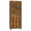 vidaXL Skř&iacute;ň highboard kouřov&yacute; dub 70x34x180 cm kompozitn&iacute; dřevo