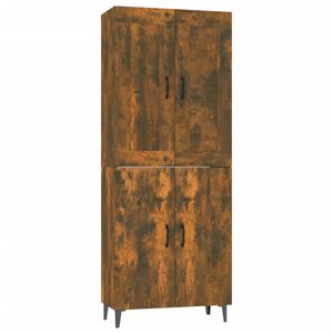 vidaXL Skř&iacute;ň highboard kouřov&yacute; dub 70x34x180 cm kompozitn&iacute; dřevo