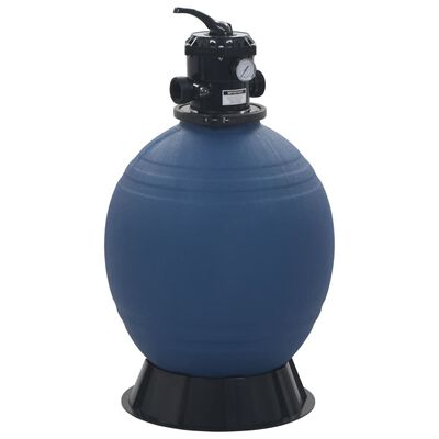 vidaXL Bazénová písková filtrace se 6polohovým ventilem modrá 560 mm