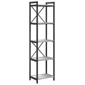 vidaXL Knihovna 40 x 30 x 155 cm Kompozitn&iacute; dřevo &Scaron;ed&aacute; sonoma