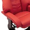 vidaXL Polohovac&iacute; TV křeslo s podnožkou červen&eacute; uměl&aacute; kůže