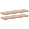 vidaXL Plovouc&iacute; police 2 ks 80 x 23,5 x 4 cm kompozitn&iacute; dřevo