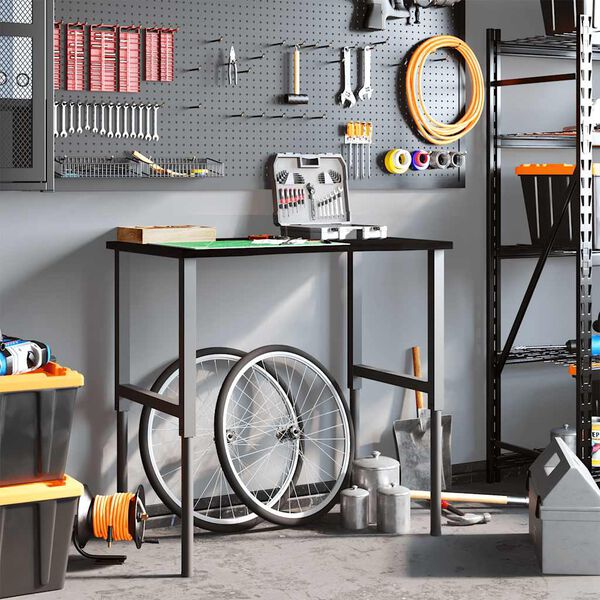 vidaXL Pracovn&iacute; stůl tmavě hněd&yacute; 100 x 60 x (71,5&ndash;98) cm masivn&iacute; dub