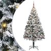 vidaXL Uměl&yacute; v&aacute;nočn&iacute; stromeček B&iacute;l&aacute; 240 cm PVC, ocel a plast