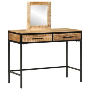 vidaXL Kosmetick&yacute; stůl se z&aacute;suvkou s &uacute;loži&scaron;těm Hněd&aacute; 100 x 40 x 120 cm