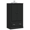 vidaXL Skř&iacute;ň highboard čern&aacute; 60 x 35,5 x 103,5 kompozitn&iacute; dřevo