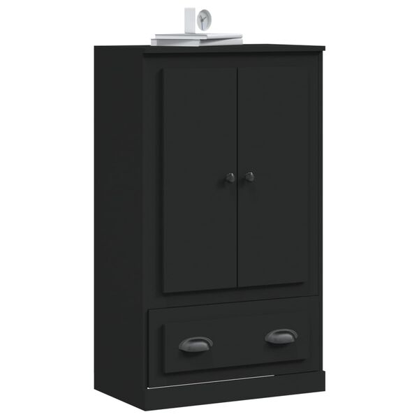 vidaXL Skř&iacute;ň highboard čern&aacute; 60 x 35,5 x 103,5 kompozitn&iacute; dřevo