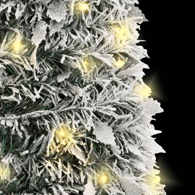 vidaXL Umělý vánoční stromek pop-up zasněžený 50 LED diod 120 cm