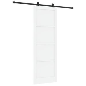 vidaXL Posuvn&eacute; dveře ORKDAL 83 x 232 cm Masivn&iacute; borovicov&eacute; dřevo B&iacute;l&aacute;