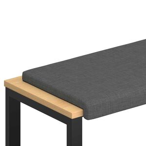 vidaXL Pol&scaron;t&aacute;ř na lavici Textil Tmavě &scaron;ed&aacute; Hloubka 35 cm