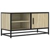 vidaXL TV skř&iacute;ňka dub sonoma 80 x 34,5 x 40 cm kompozitn&iacute; dřevo a kov