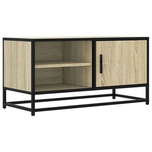 vidaXL TV skř&iacute;ňka dub sonoma 80 x 34,5 x 40 cm kompozitn&iacute; dřevo a kov