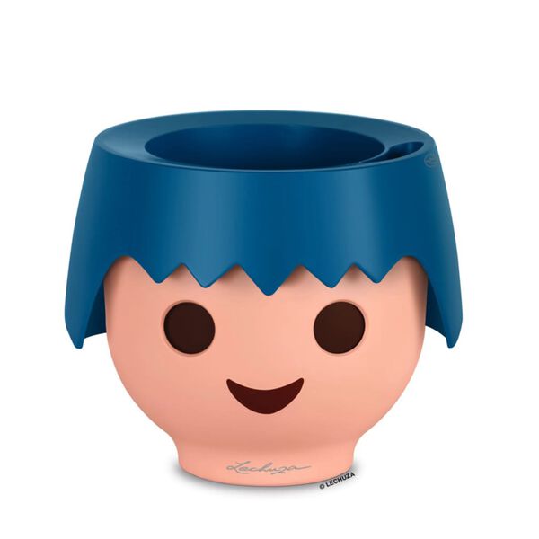 LECHUZA Stoln&iacute; květin&aacute;č OJO ALL-IN-ONE oce&aacute;nsky modr&yacute;