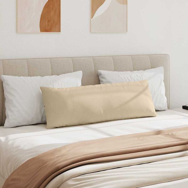 vidaXL Pohovkové polštáře 2 pcs Krémová 120 x 40 cm textil