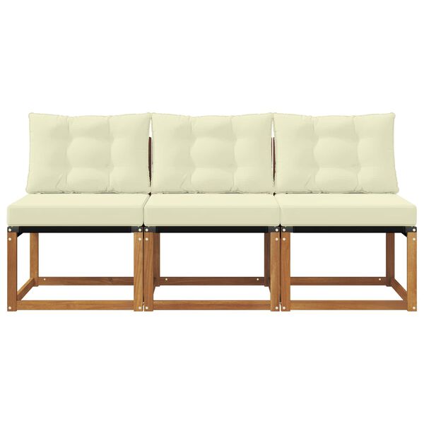 vidaXL 3 Kus Zahradn&iacute; prostředn&iacute; pohovka