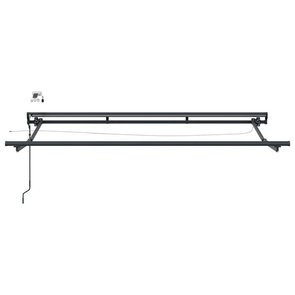 vidaXL Elektrick&aacute; mark&yacute;za s LED Antracit 3 x 2 m Hlin&iacute;k