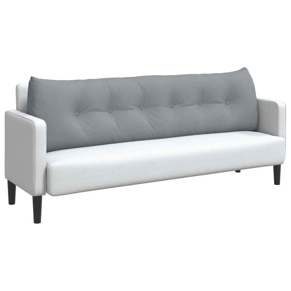 vidaXL Pol&scaron;t&aacute;ř na z&aacute;da Světle &scaron;ed&aacute; 180 x 24 x 50 cm textil