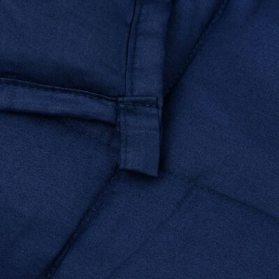 vidaXL Zátěžová deka modrá 150 x 200 cm 7 kg textil