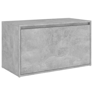 vidaXL Lavice do předs&iacute;ně 80x40x45 cm betonově &scaron;ed&aacute; kompozitn&iacute; dřevo