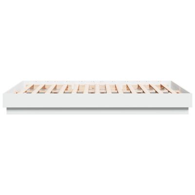 vidaXL Rám postele bílý 140 x 200 cm kompozitní dřevo