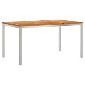 vidaXL J&iacute;deln&iacute;stůl Hněd&aacute; 150 x 90 x 75 cm Pevn&eacute; teakov&eacute; dřevo