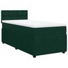 vidaXL Box spring postel s matrac&iacute; tmavě zelen&aacute; 90x190 cm samet