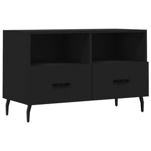 vidaXL TV skř&iacute;ňka čern&aacute; 80 x 36 x 50 cm kompozitn&iacute; dřevo