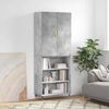 vidaXL Skř&iacute;ň highboard betonově &scaron;ed&aacute; 69,5x34x180 cm kompozitn&iacute; dřevo
