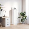 vidaXL Highboard White 29,5x34x119,5 cm Dřevěn&aacute; konstrukce