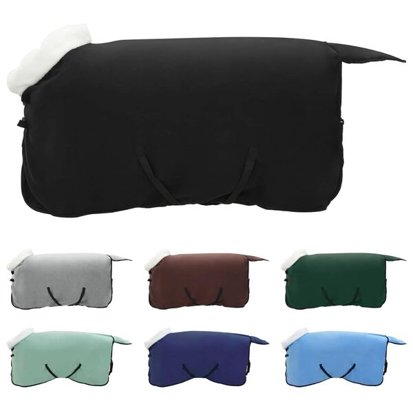 vidaXL Deka pro koně Čern&aacute; 75 cm Polartec fleece