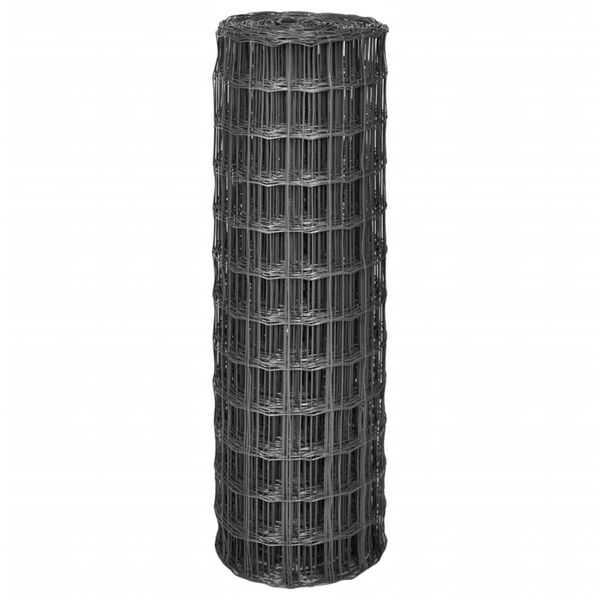 vidaXL Euro plot ocel 10 x 1,2 m šedý