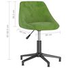 vidaXL Otočn&aacute; j&iacute;deln&iacute; židle světle zelen&aacute; samet